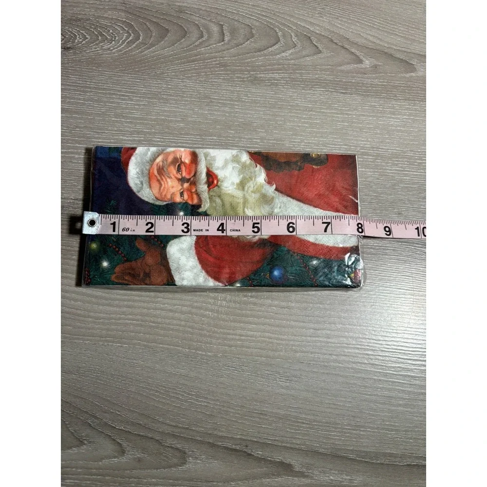 NIB Vintage Santa Claus Christmas Paper 2 ply Napkins Holiday Decor Sealed NEW